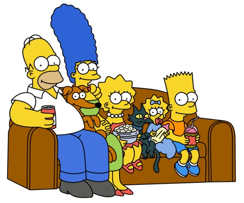 The Simpsons seem to be doing just fine health-wise in spite of all the times they spend on thier asses.