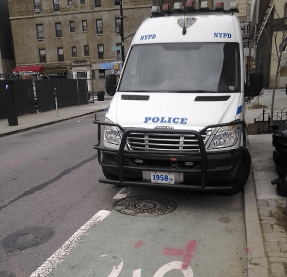 Photo via Cops in Bike Lanes