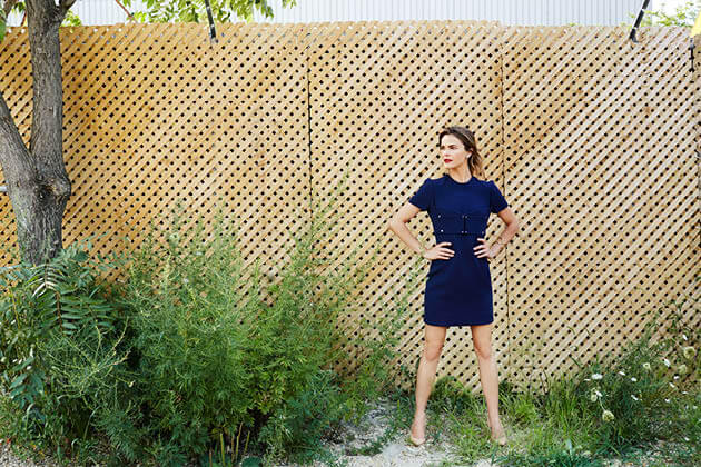 Marios Schwab dress, Ana Khouri earrings, Anndra Neen cuff.