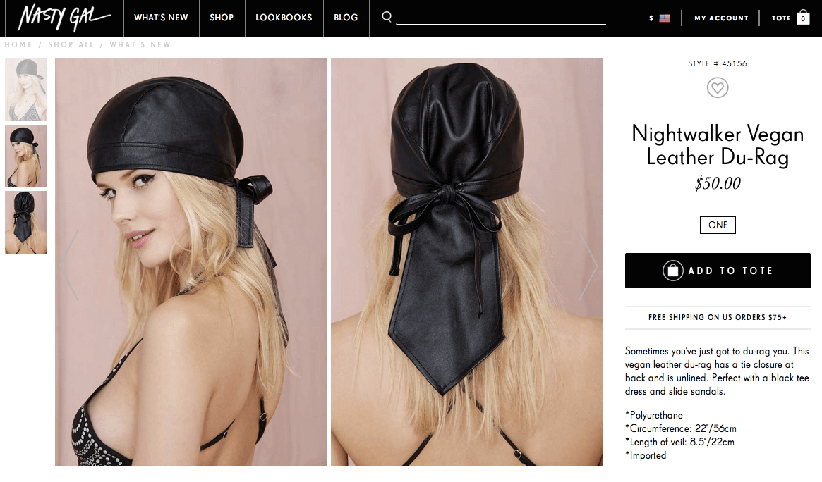 du-rag Nasty Gal awful