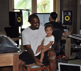 Kanye and North