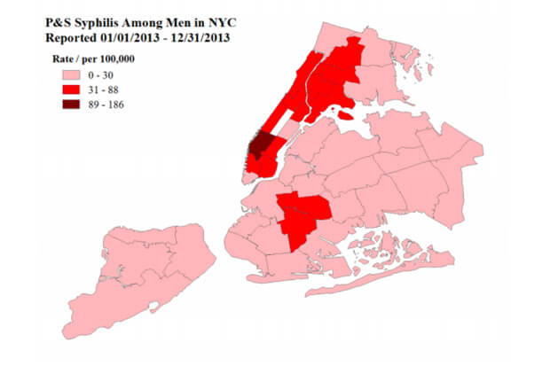 Syphilis map via 