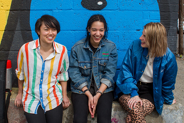From left, Jen Goma, Zoe Brechen, Teeny Lieberson (Photos by Jane Bruce)