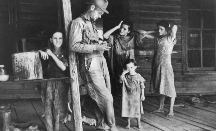 This white family would no longer be considered the face of poverty in America
