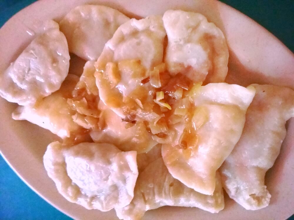 A plateful of pierogi at Pyza c/o Ona Abelis