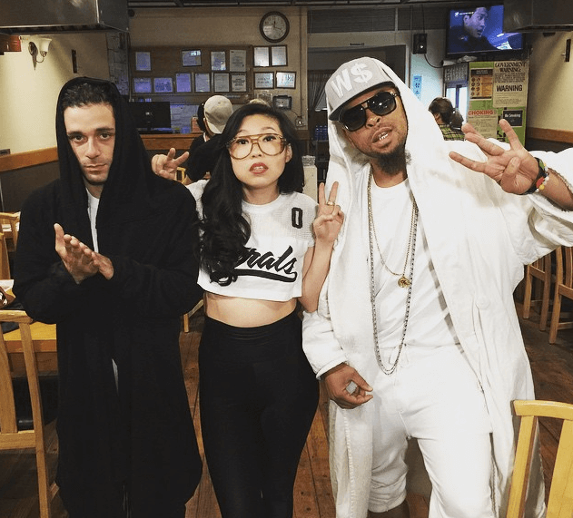 Shooting a video c/o @Awkwafina IG