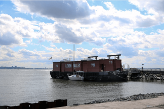 Floating along the waterfront c/o Oriana Leckert via Brooklyn-Spaces