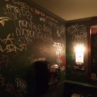 Left Hand Path's graffiti filled walls.