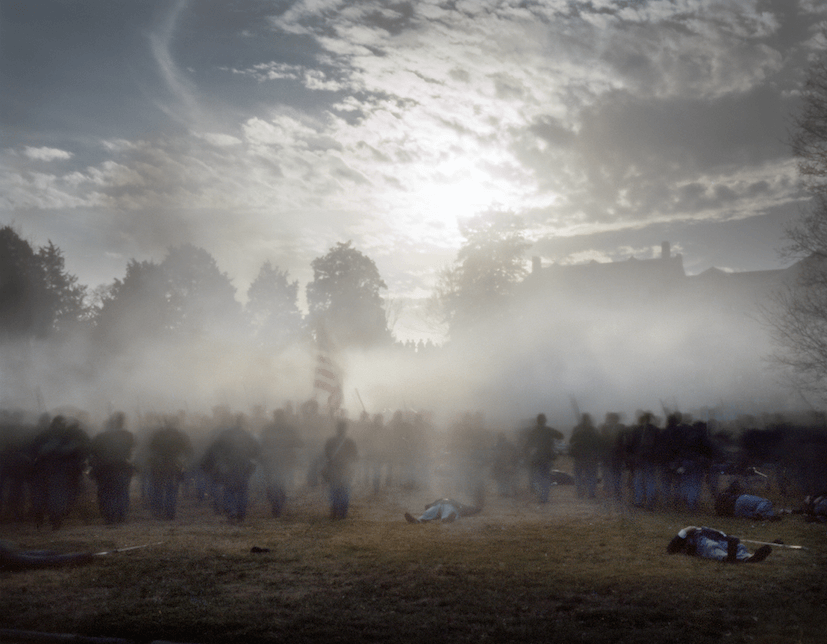 A reenacted battle of Fredericksburg All photos by Mike Falco
