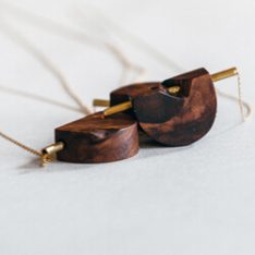 100 cracked moon necklace