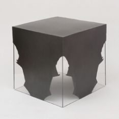 46 sitting buddha metal tea table