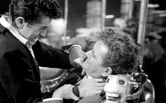 Farley Granger and Robert Walker in Alfred Hitchcock’s STRANGERS ON A TRAIN (1951)
