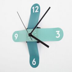 76 sticker clock