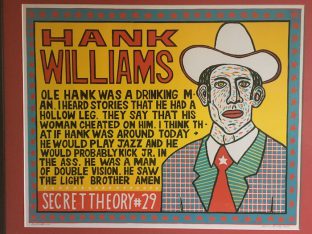 Hank Williams Woodcut