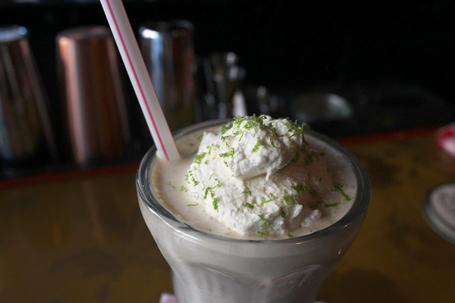 Key Lime & Vegan Coconut Pie Shake brooklyn frozen drinks butter + scotch
