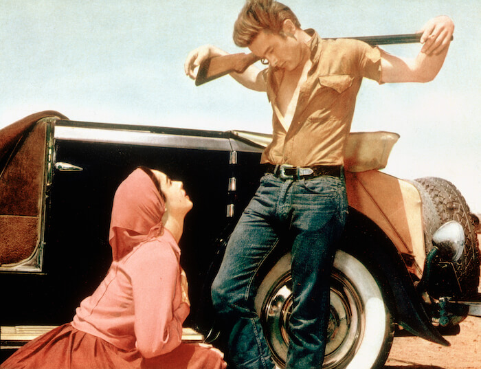 Elizabeth Taylor and James Dean in George Stevens’ GIANT (1956). Courtesy Film Forum via Warner Bros. Playing Friday, September 30 - Thursday, October 6.